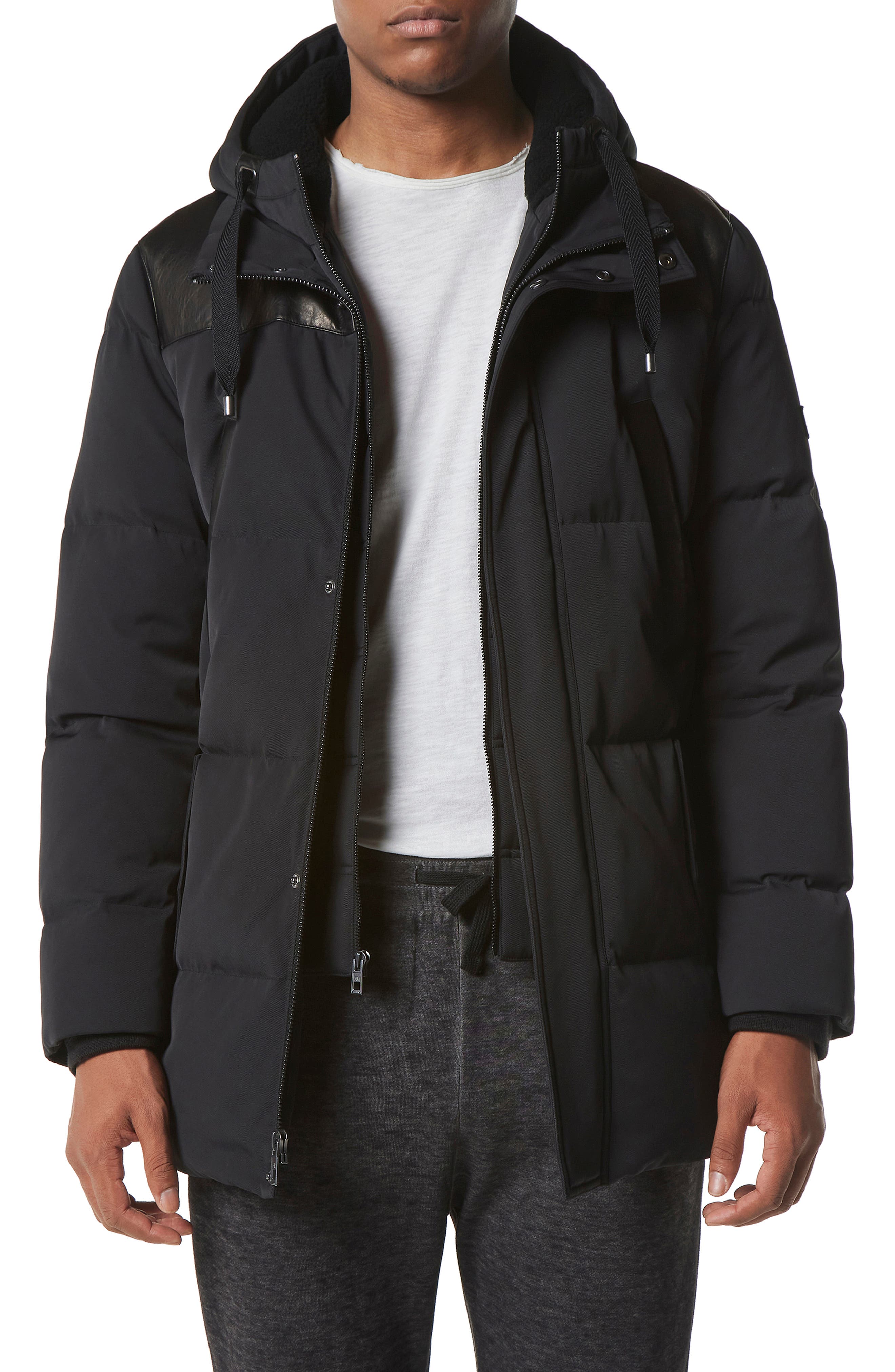 Andrew Marc Mens Pinnacle Puffer Quilted Jacket 